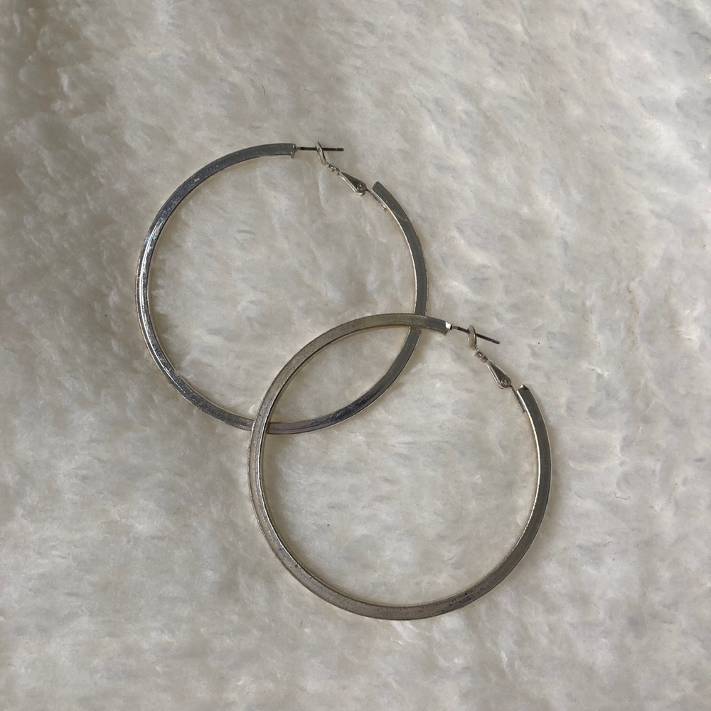 Silver Hoop Earrings
